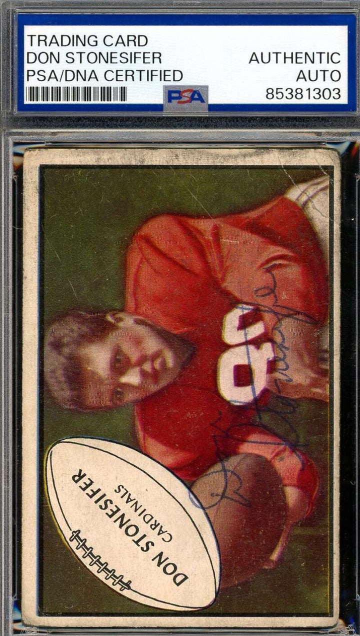 Don Stonesifer PSA DNA Vintage Signed 1953 Bowman Rookie Autograph