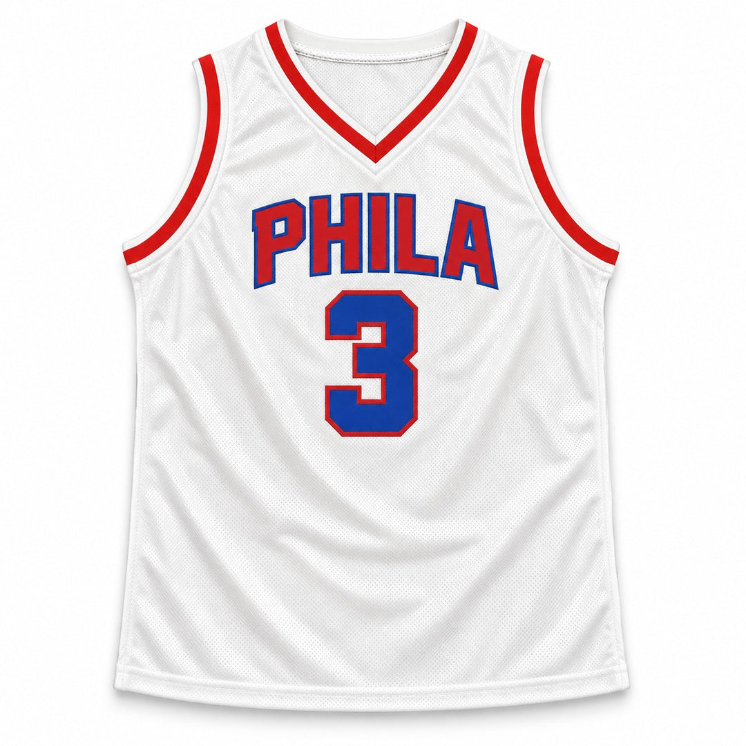 Allen Iverson Signed 76ers White Custom Jersey JSA