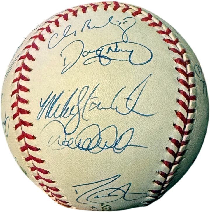 New York Yankees 2000 World Series Champs Team signed Baseball 24 sigs- Steiner