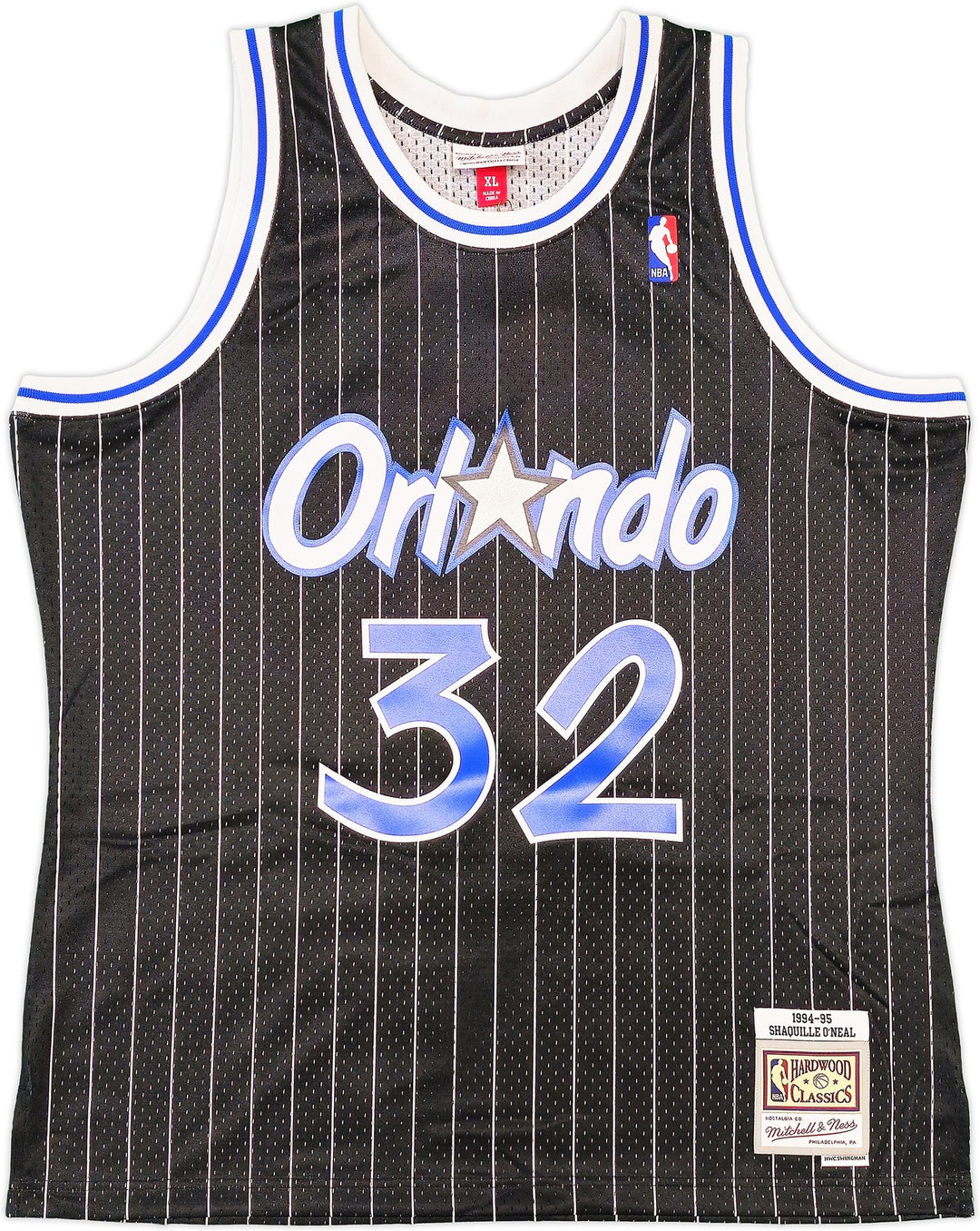 Magic Shaquille ONeal Auto Black Auth Mitchell Ness 94-95 Swingman Jersey XL BAS