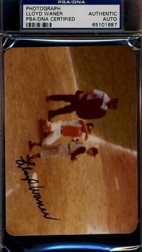 Lloyd Waner Signed Psa/dna Original Photo Certified Autograph Authentic