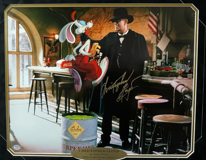 Christopher Lloyd Signed 16x20 Photo Framed Who Framed Roger Rabbit PSA/DNA COA