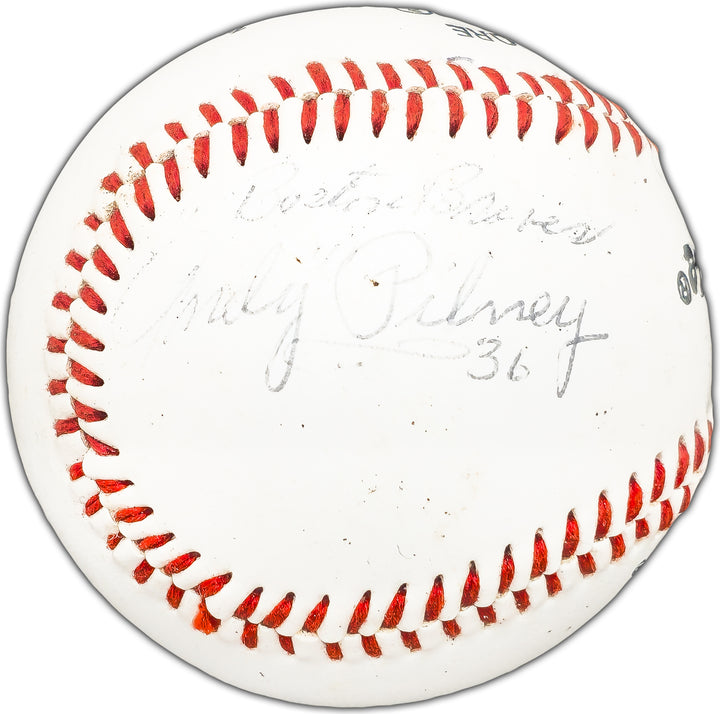 Andy Pilney Autographed Little League Baseball Braves 36 Beckett BK44481