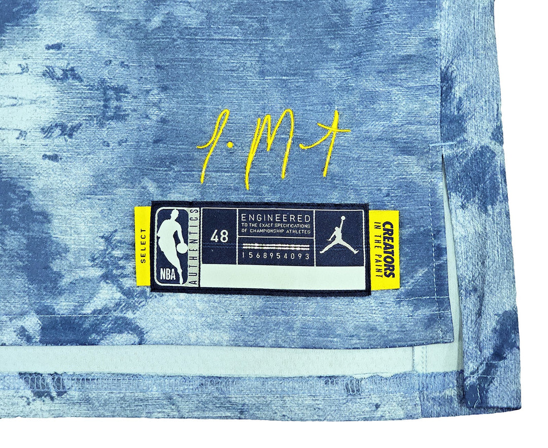 Grizzlies Ja Morant Auto Blue Jordan Creators The Paint Select Jersey 52 BAS