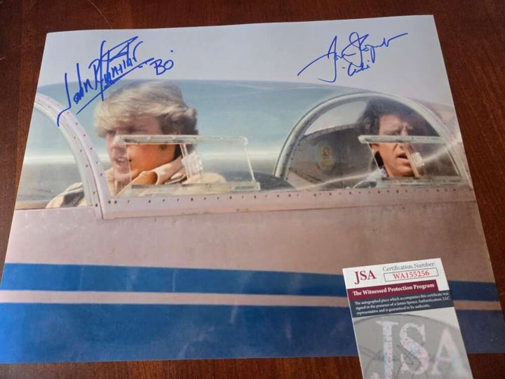 John Schneider Tom Wopat JSA Signed 11x14 Photo Autograph Dukes of Hazzard