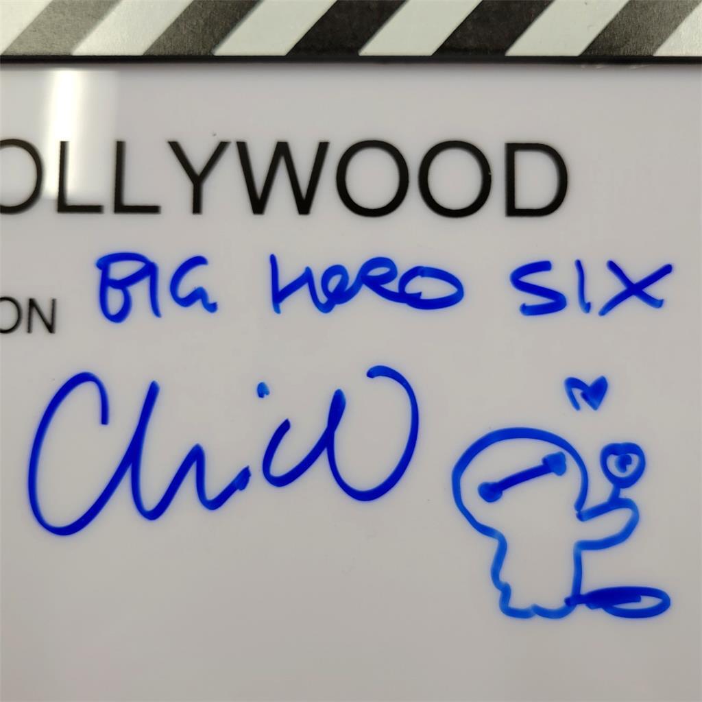 Chris Williams signed sketch Big Hero 6 Clapboard Clapperboard ~ BAS Beckett