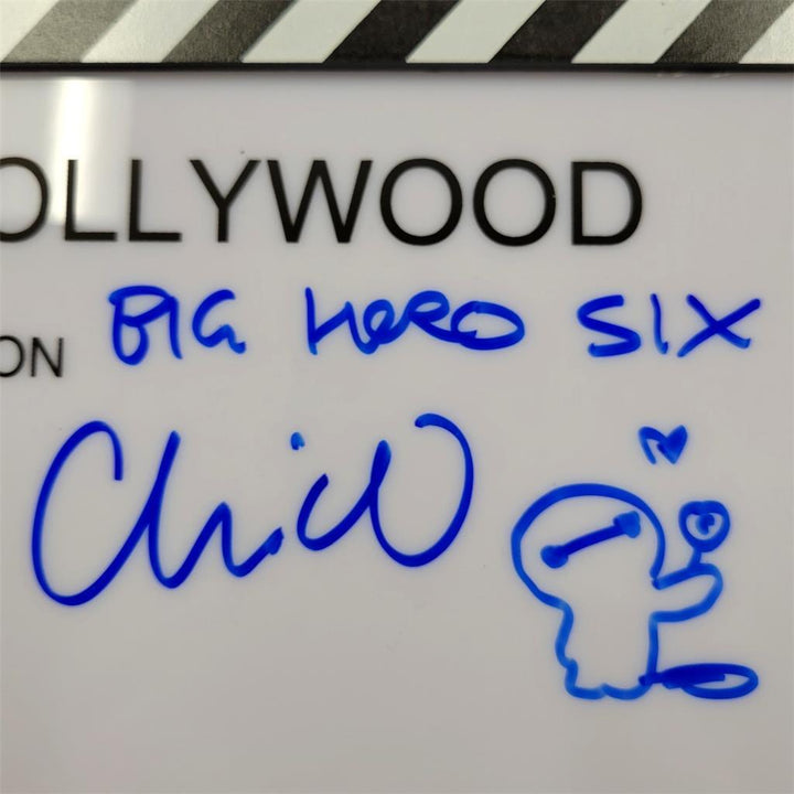 Chris Williams signed sketch Big Hero 6 Clapboard Clapperboard ~ BAS Beckett