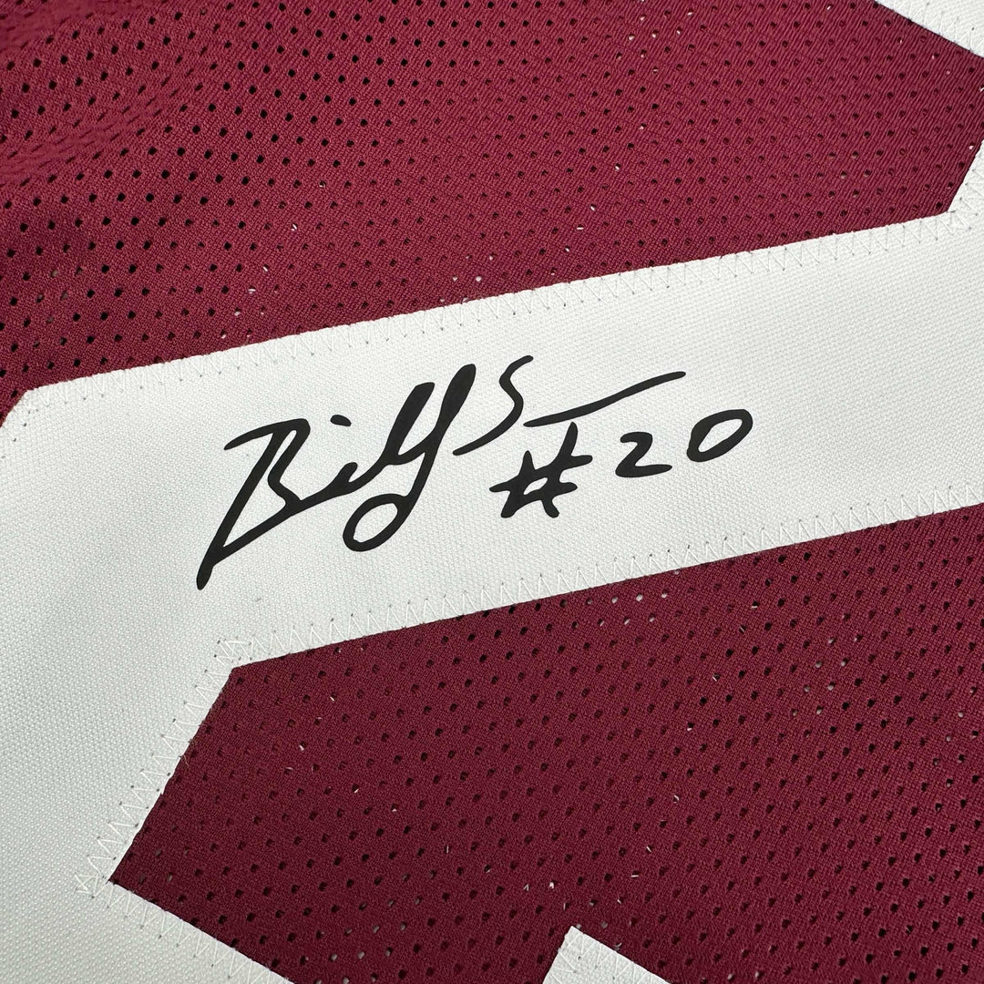 Facsimile Autographed Billy Sims Oklahoma Red Reprint Jersey Size Men's XL