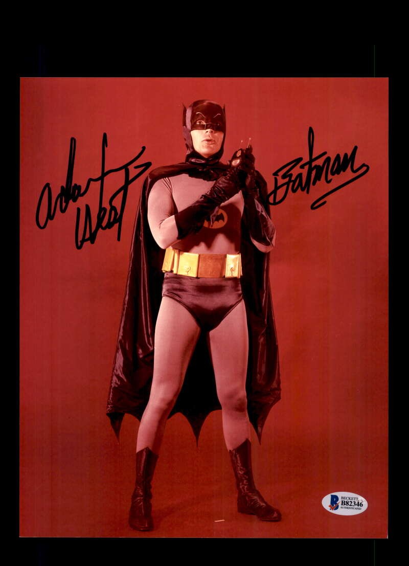 Adam West Beckett BAS Signed 8x10 Photo Autograph Batman