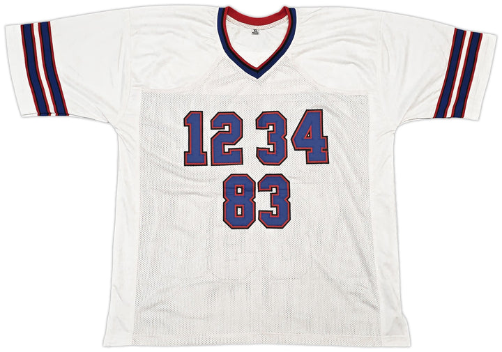 Bills Jim Kelly, Thurman Thomas & Andre Reed Signed White Jersey Beckett Witness