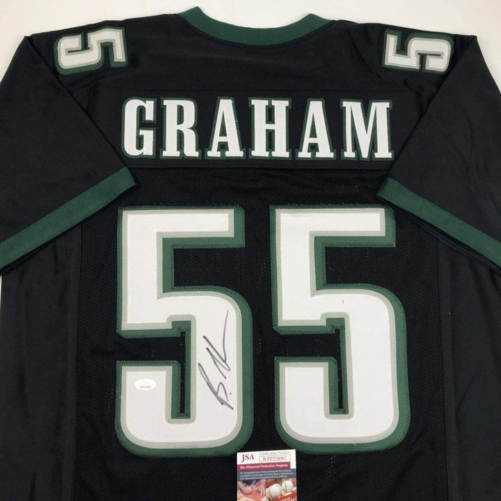 Autographed/Signed Brandon Graham Philadelphia Black Jersey JSA COA