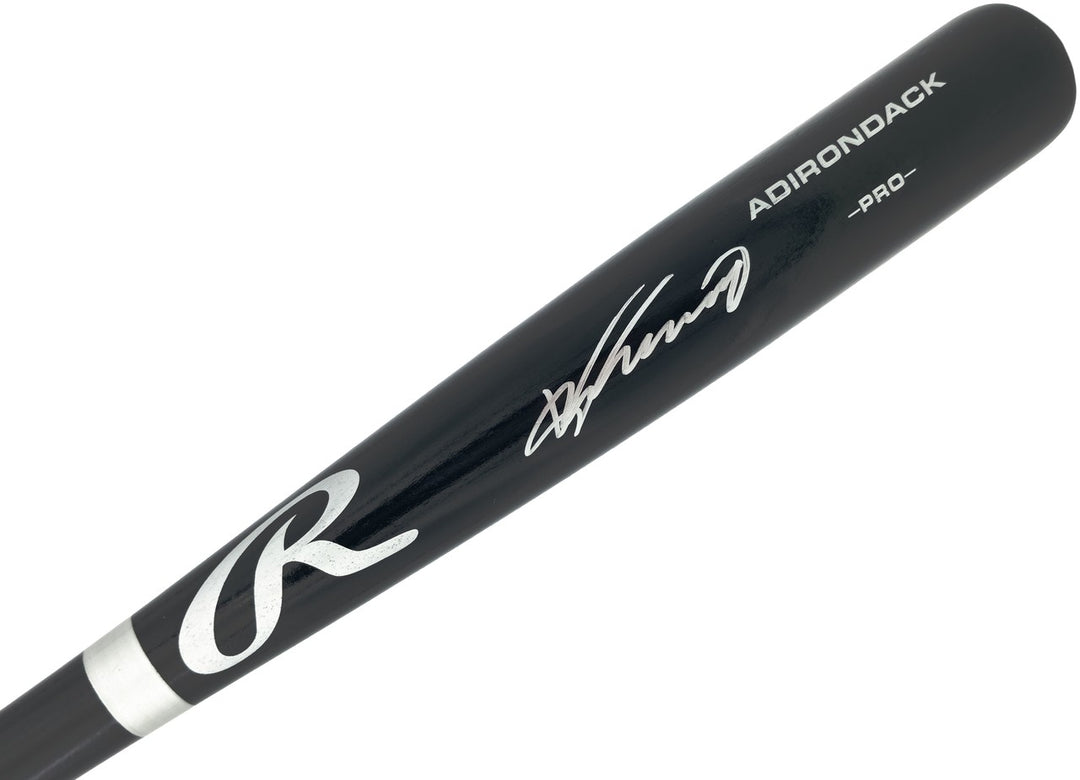Vladimir Guerrero Sr. Signed Black Rawlings Adirondack Pro Baseball Bat Angels