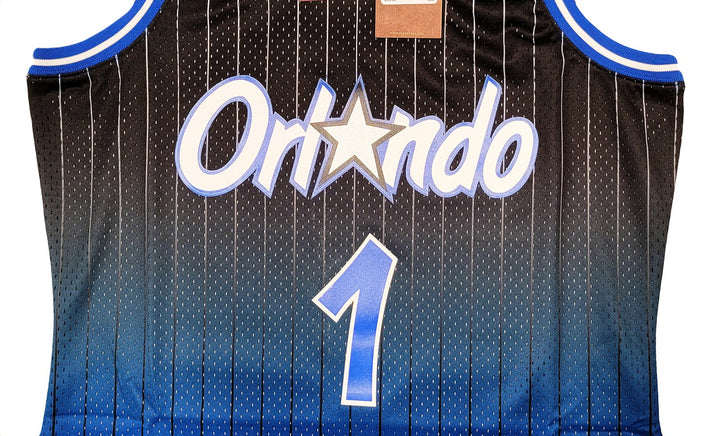 Magic Penny Hardaway Auto Black Blue M & N Fadeaway 94 Swingman Jersey L PSA/DNA