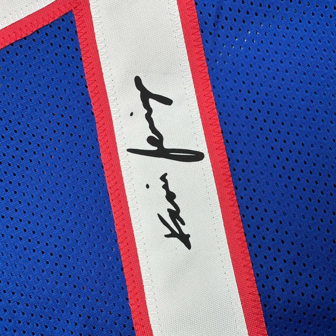 Facsimile Autographed Kevin Jennings SMU Blue Reprint Jersey Size Men's XL
