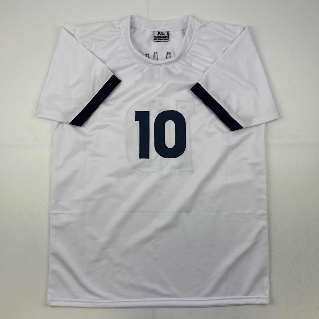 Facsimile Autographed Harry Kane Tottenham Hotspur FC White Reprint Jersey XL