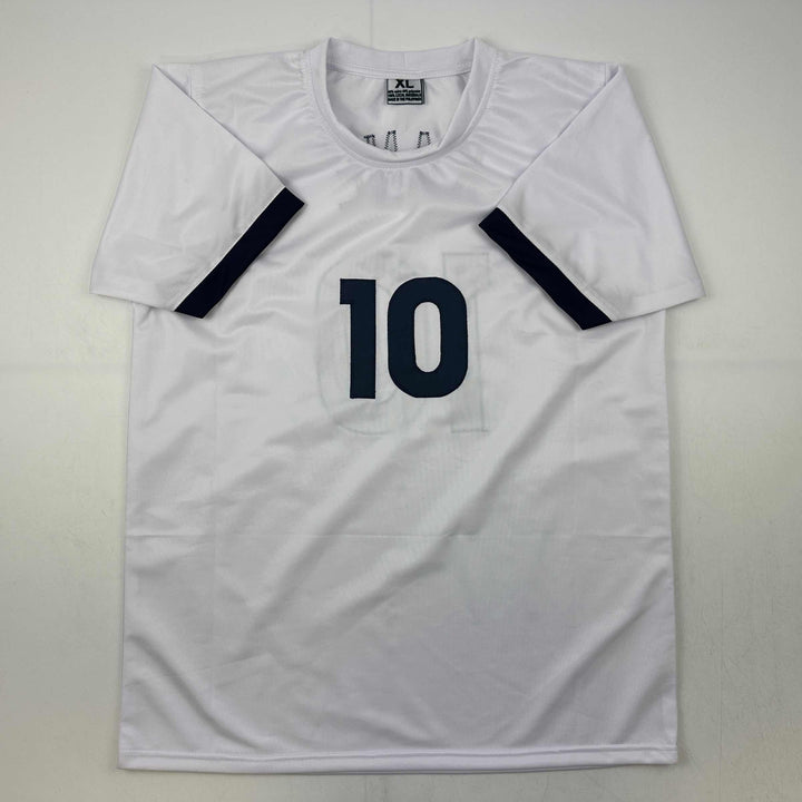Facsimile Autographed Harry Kane Tottenham Hotspur FC White Reprint Jersey XL