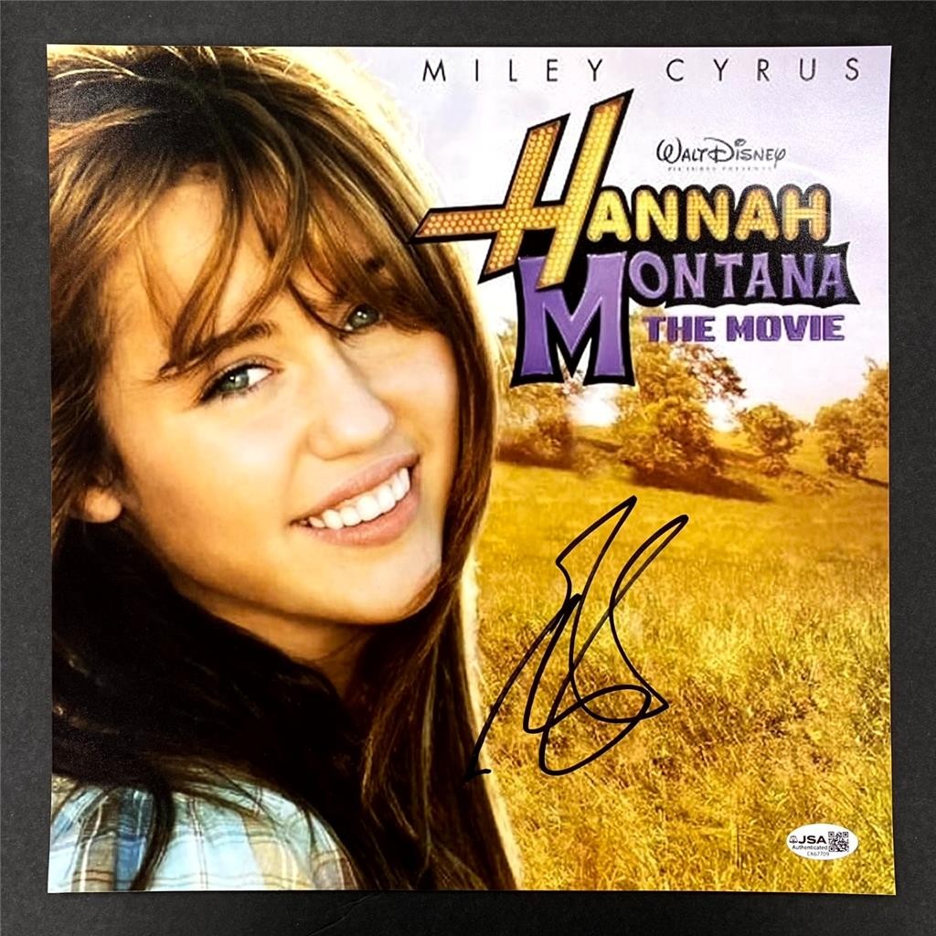 Miley Cyrus signed Hannah Montana Movie 12x12 Photo Poster autograph ~ JSA