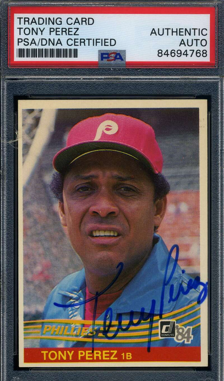 Tony Perez PSA DNA Signed 1984 Donruss Autograph