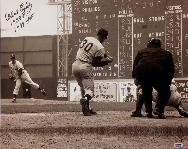 ORLANDO CEPEDA Autograph "58 ROY" & "99 HOF" Signed Giants 16x20 Photo ~ PSA COA