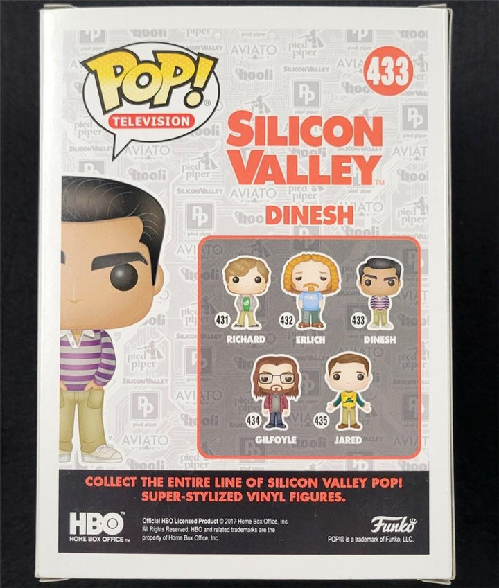 *READ* Kumail Nanjiani signed Dinesh Funko Pop! 433 Silicon Valley ~ Beckett BAS