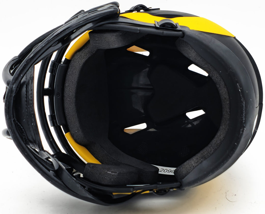 Aaron Donald Signed Los Angeles Rams Eclipse Black Speed Mini Helmet Beckett Wit