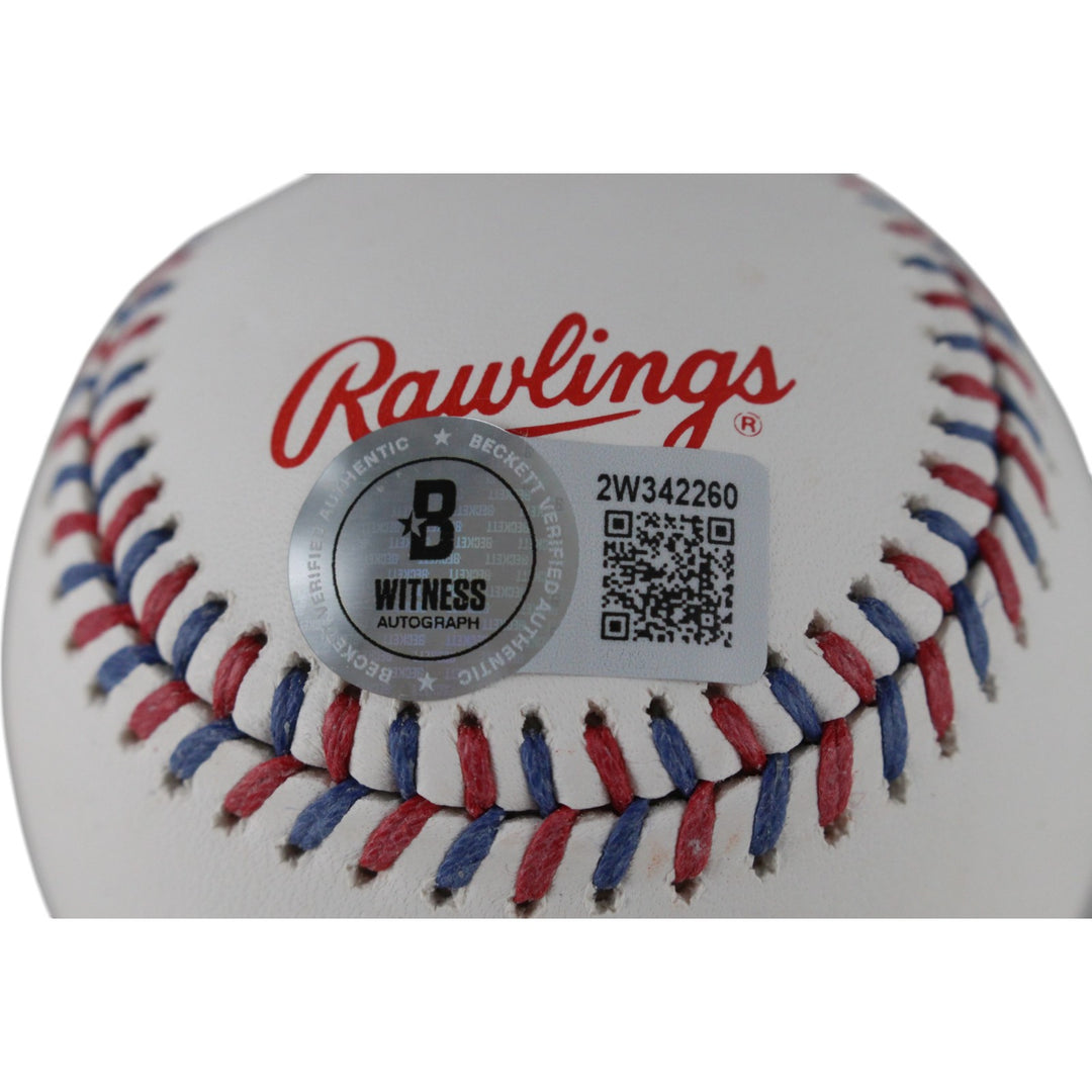 Harold Baines Autographed Chicago White Sox OML Baseball 6x AS Beckett 49182