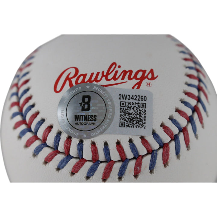 Harold Baines Autographed Chicago White Sox OML Baseball 6x AS Beckett 49182