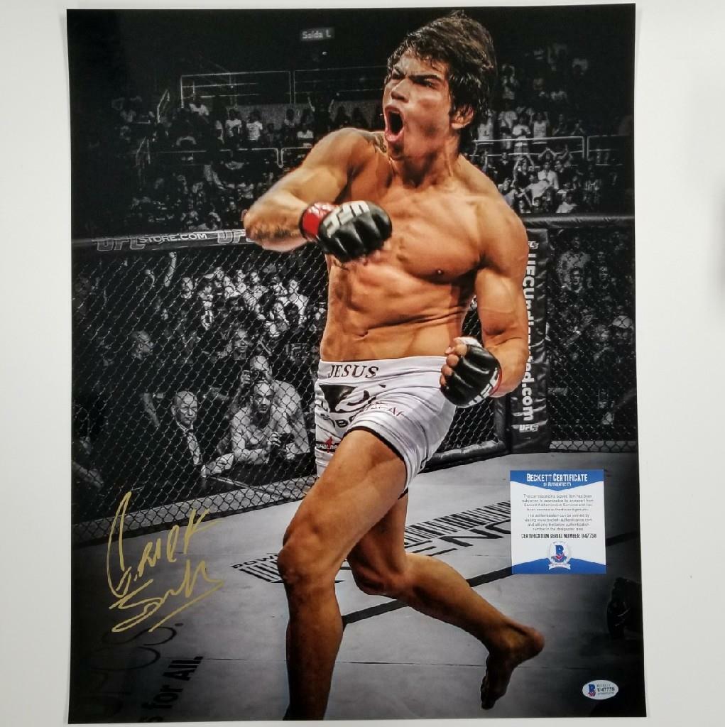 Erick Silva signed 16x20 Photo UFC MMA Autograph ~ Beckett BAS COA