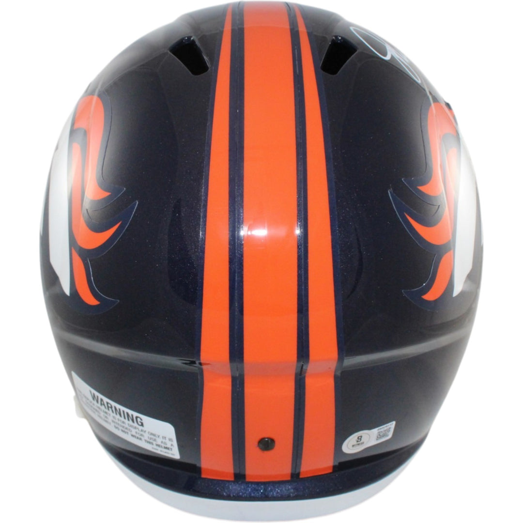 John Elway Autographed Denver Broncos F/S TB Helmet Beckett Witness 55198