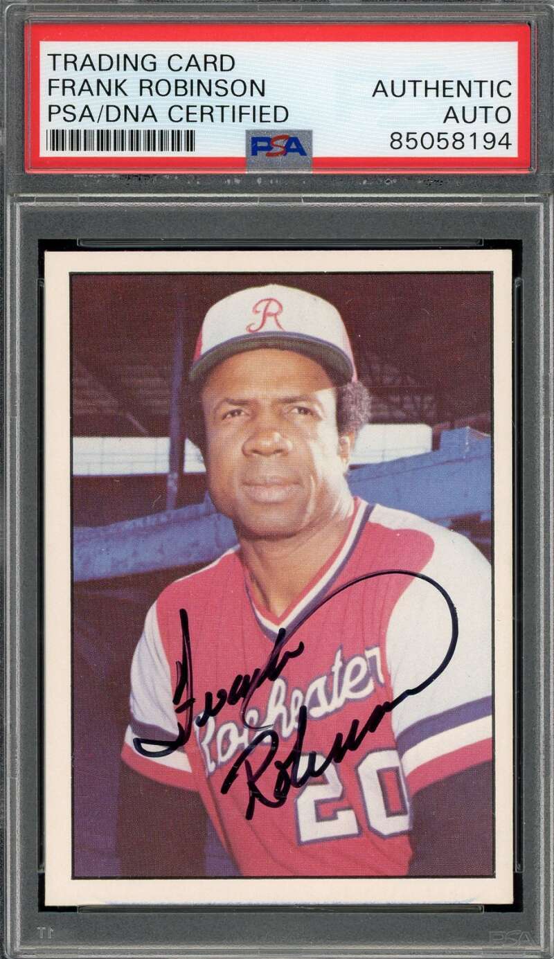 Frank Robinson PSA DNA Signed Rare 1978 TCMA International League Autograph
