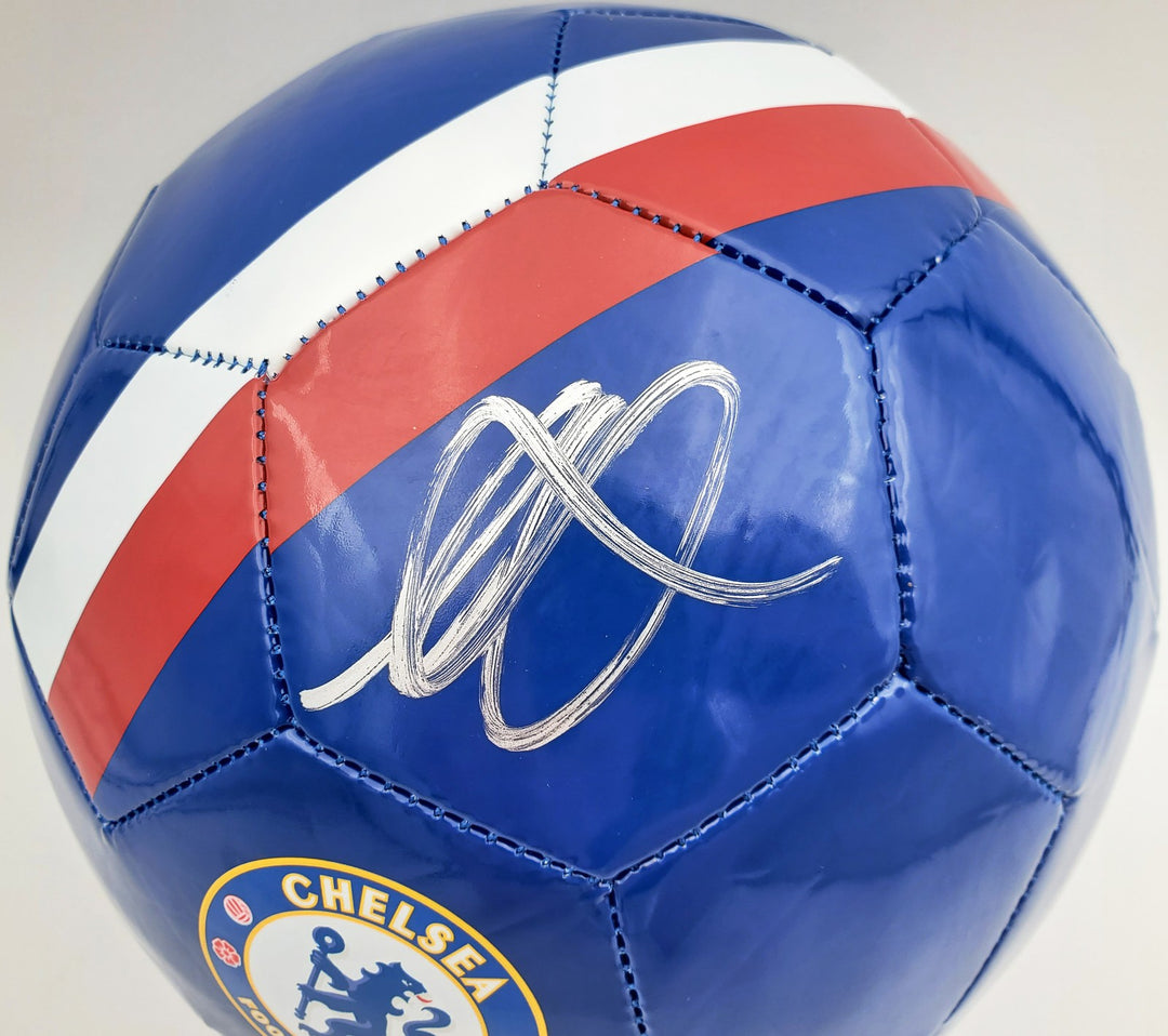 Mason Mount Autographed Signed Blue Nike Soccer Ball Chelsea F.C. Beckett