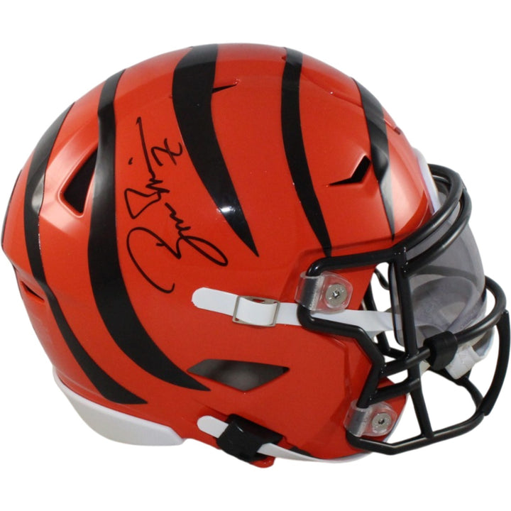 Boomer Esiason Autographed Cincinnati Bengals Mid-Size Midi Helmet Beckett 56204