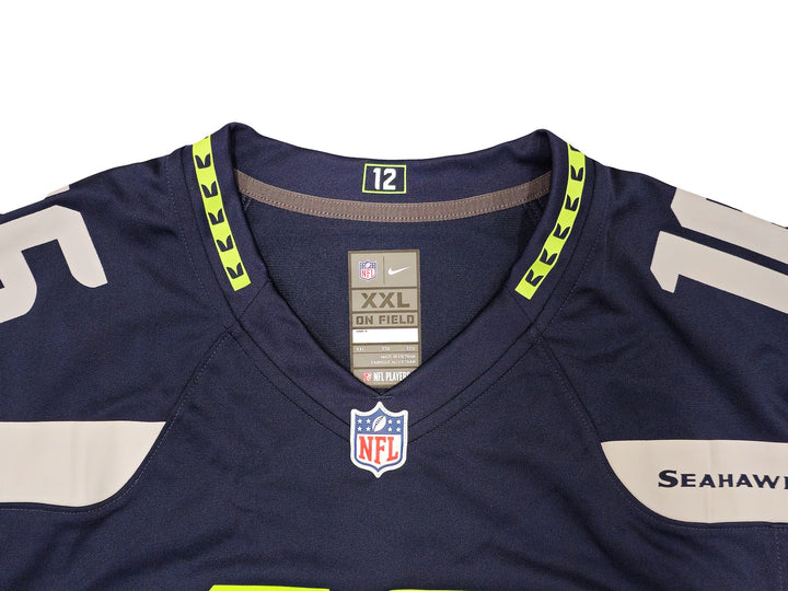 Seahawks Tyler Lockett Signed Blue Nike On Field Jersey Size XXL MCS Holo