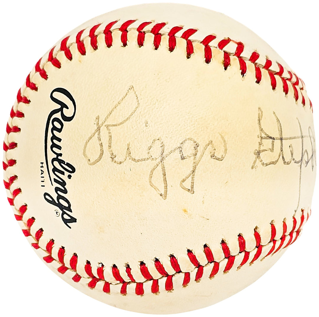 Riggs Stephenson Signed Feeney NL Baseball Cubs Vintage Signature Beckett