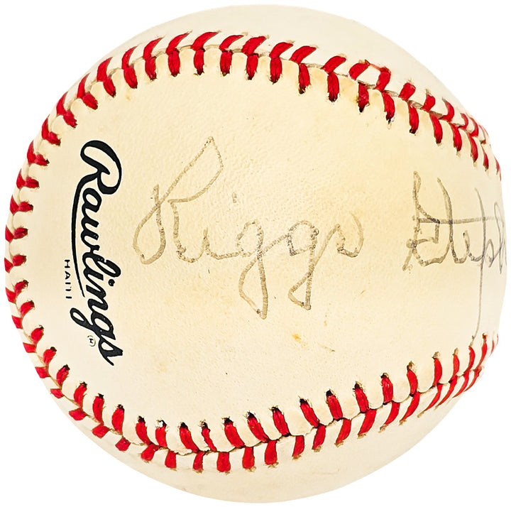 Riggs Stephenson Signed Feeney NL Baseball Cubs Vintage Signature Beckett