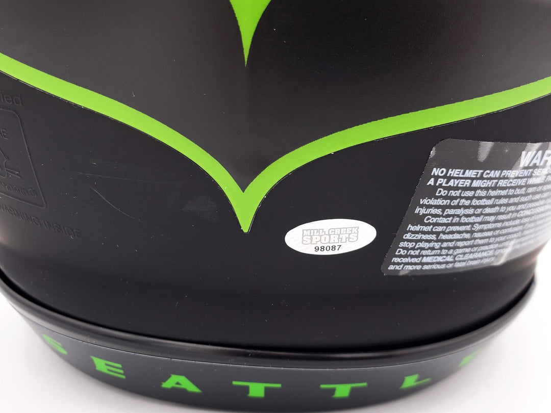 Kam Chancellor Auto Seahawks Eclipse Black Full Size Auth Speed Helmet SB Champs