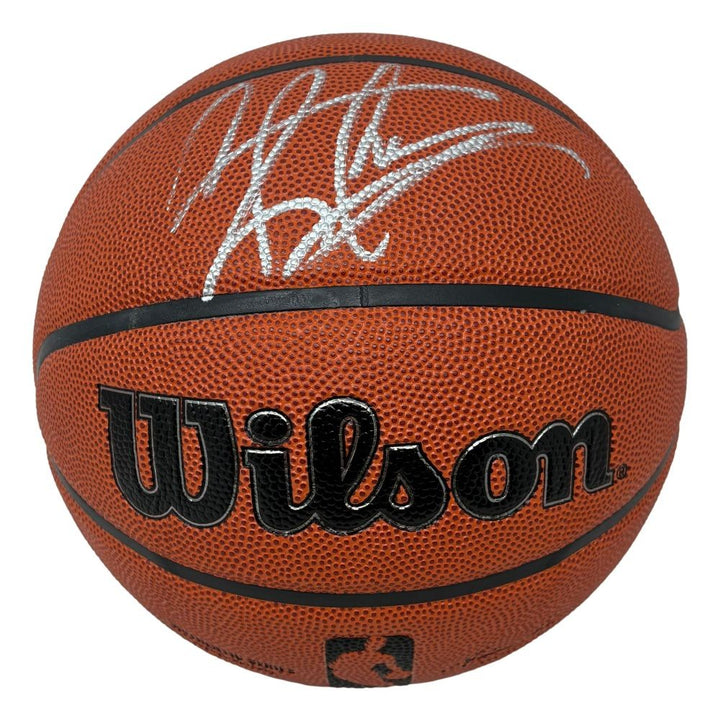 Dennis Rodman Chicago Bulls Signed NBA Wilson I/O Basketball JSA QR