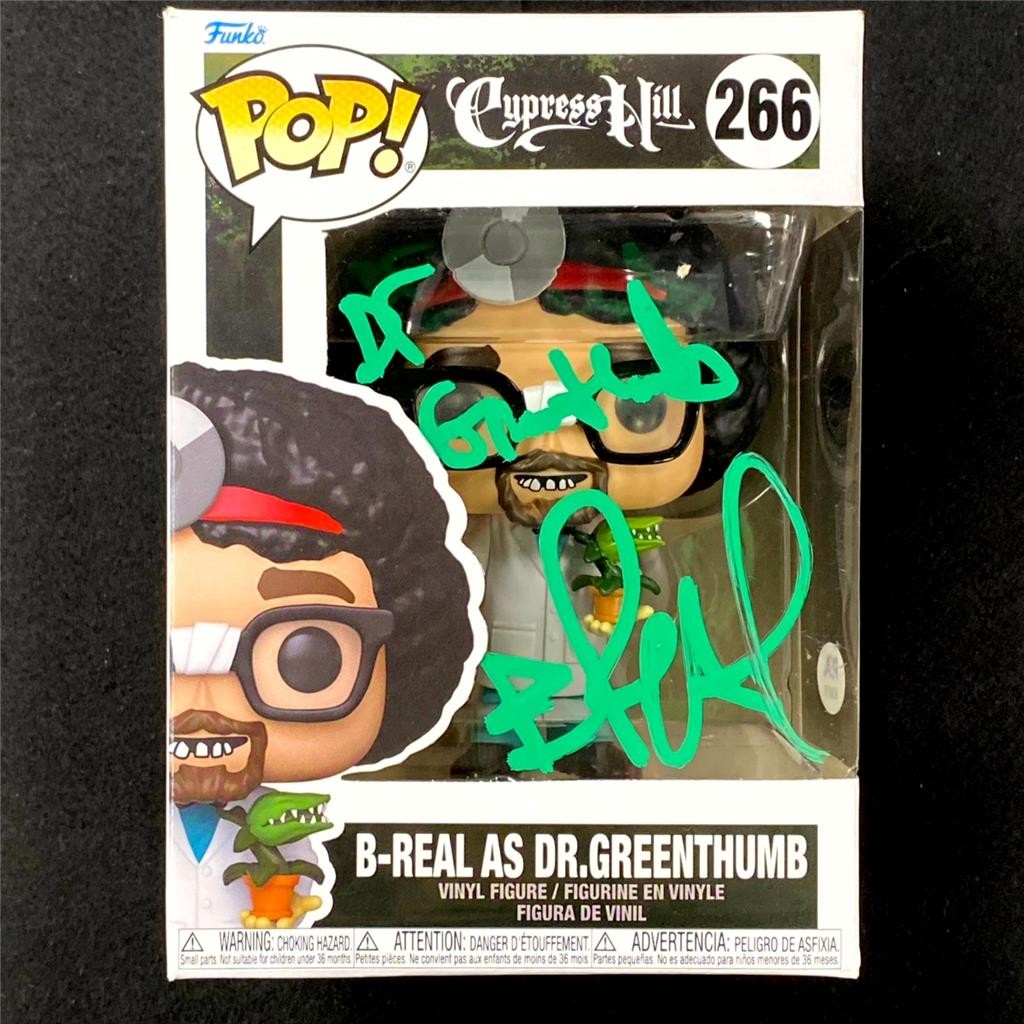 B-Real signed "Dr. Greenthumb" Cypress Hill Funko Pop! 266 figure auto PSA