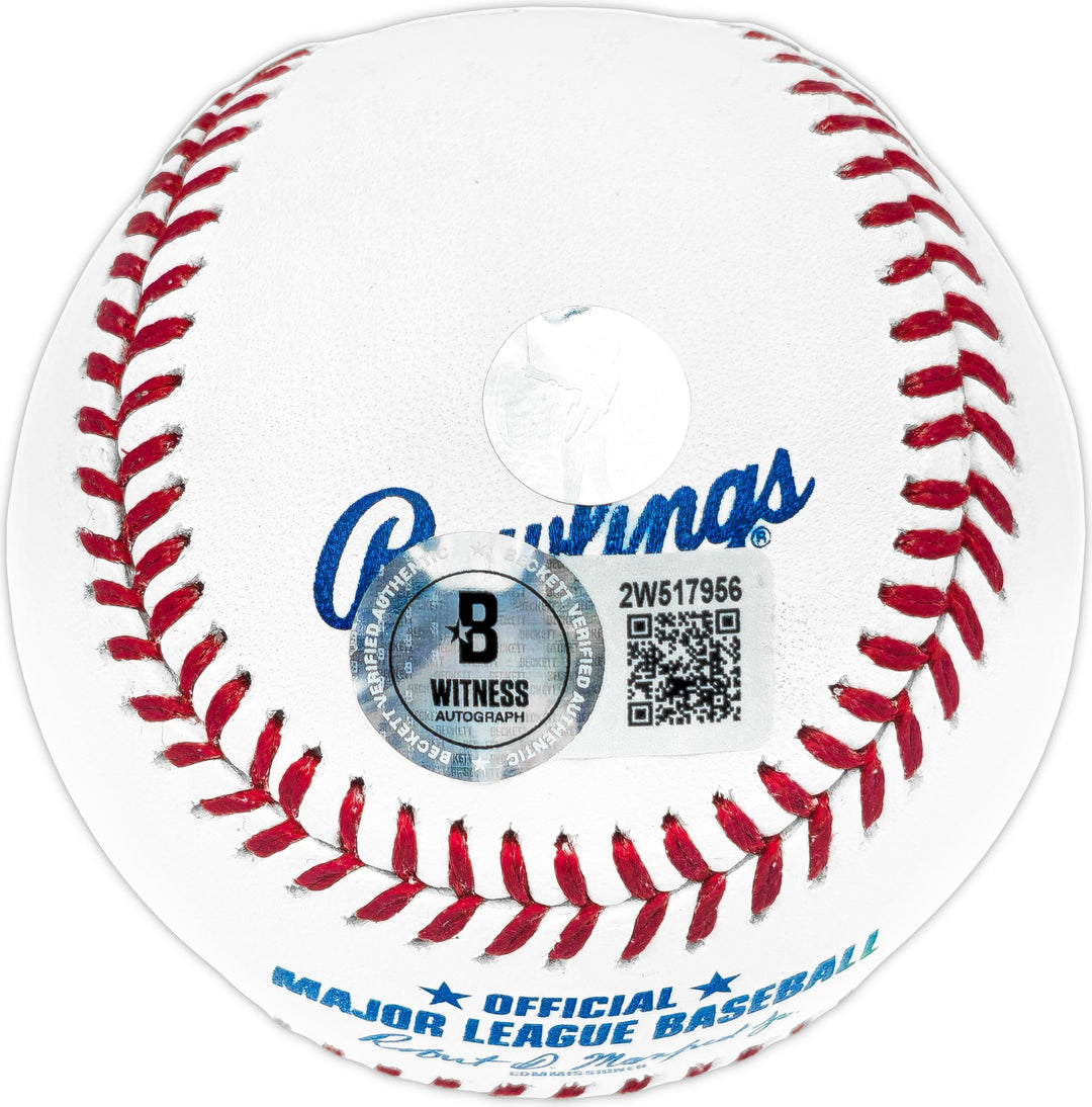 Ichiro Suzuki Signed MLB Baseball Mariners "HOF 25" IS Holo & Beckett Witness