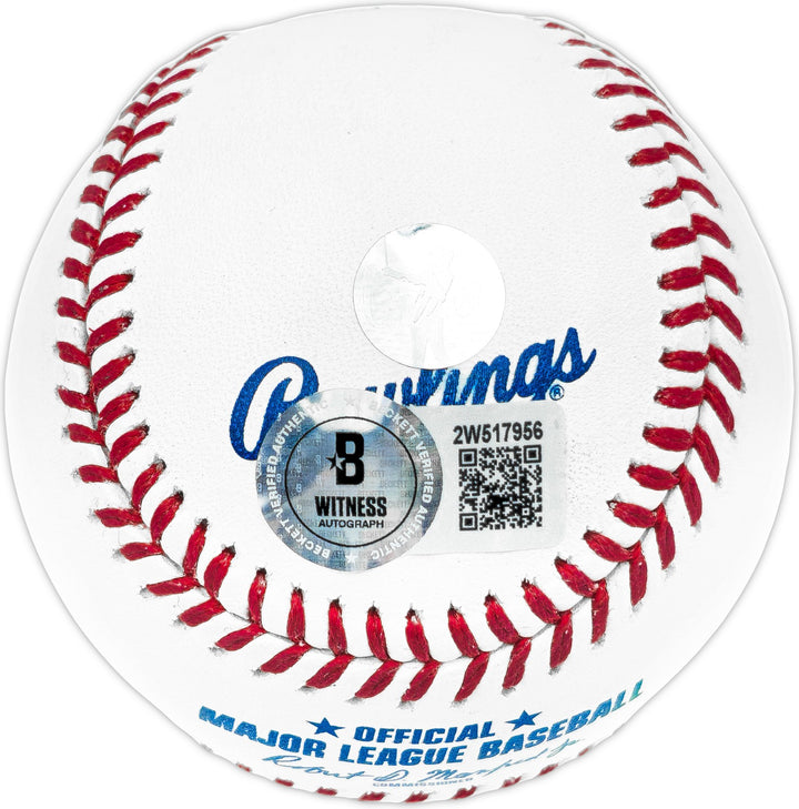 Ichiro Suzuki Signed MLB Baseball Mariners "HOF 25" IS Holo & Beckett Witness