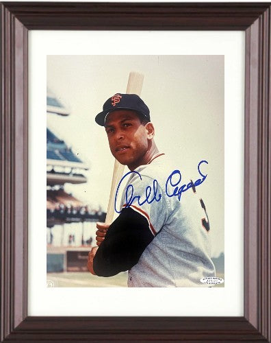 Orlando Cepeda signed Giants MLB Licensed 8x10 Photo Framed-Sports World COA/HOF