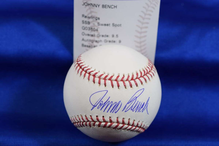 Johnny Bench Mint 9 PSA DNA Autograph Major League Signed Baseball