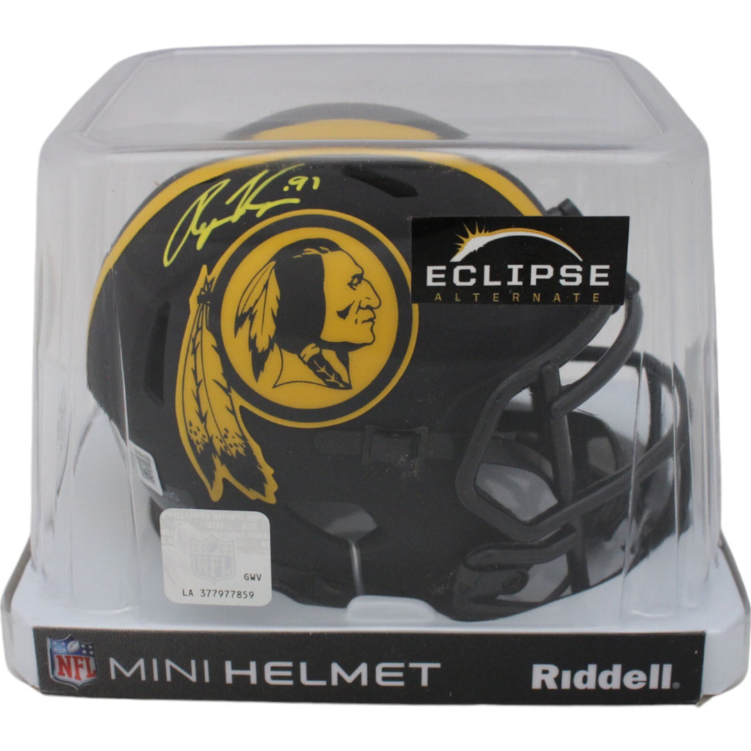 Ryan Kerrigan Autographed Washington Redskins Eclipse Mini Helmet Beckett 48050