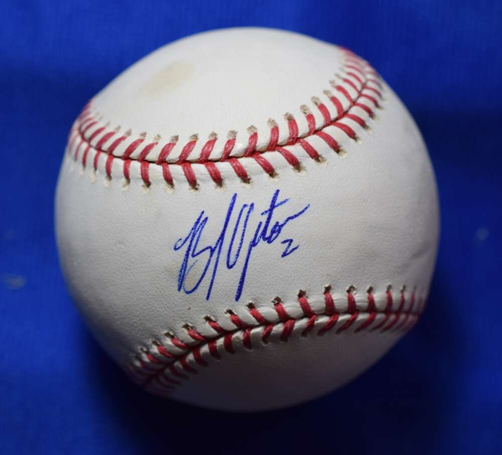 B.J. Upton MLB Authentic Coa Autograph Major League OML Signed Baseball