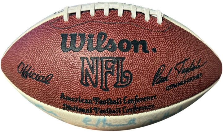 Quarterback Legends signed Wilson NFL WP Football 18 Sigs– Beckett- Starr/Unitas