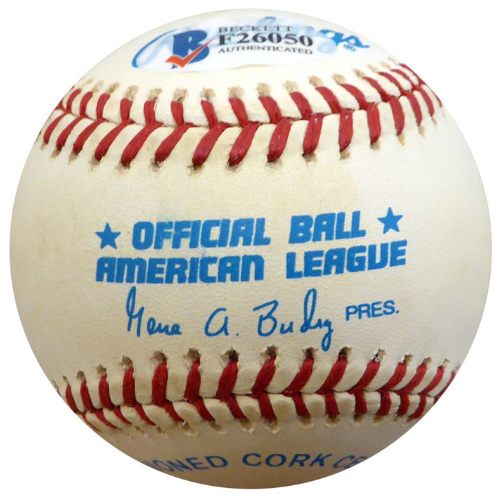 Don Bollweg Signed AL Baseball Yankees, St. Louis Cardinals Beckett
