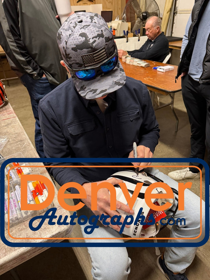 Boomer Esiason Autographed Cincinnati Bengals Authentic Alt Helmet Beckett 56209