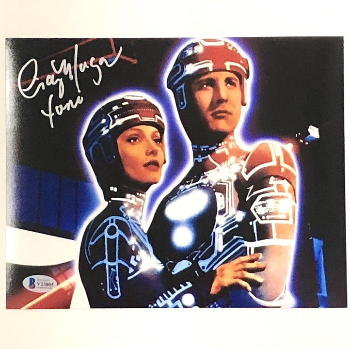 CINDY MORGAN Signed TRON 8x10 Photo "Yori" Autograph #3 ~ Beckett BAS COA