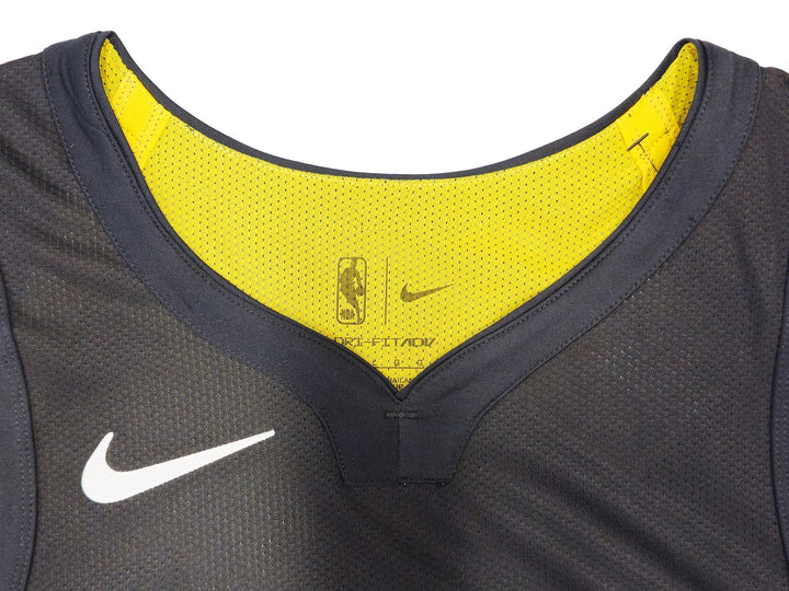 Warriors Stephen Curry Auto Black Nike Authentic City Jersey 48 +2 Beckett