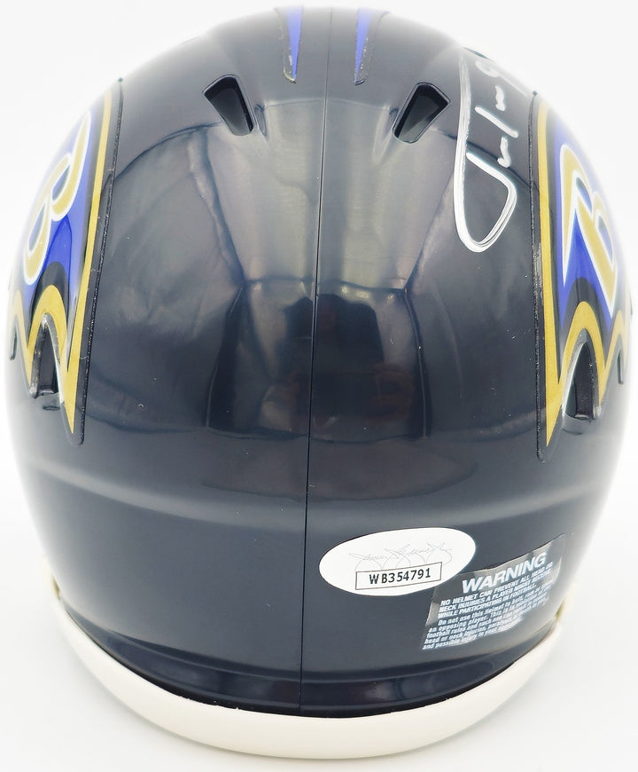 Justin Tucker Autographed Signed Baltimore Ravens Black Speed Mini Helmet JSA